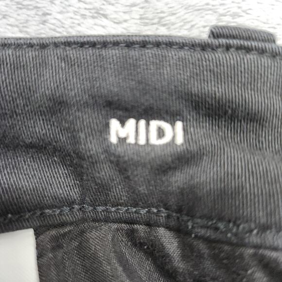 American Eagle Outfitters Shorts Womens 12 Black MIDI AEO Super Stretch Twill - Picture 6 of 15